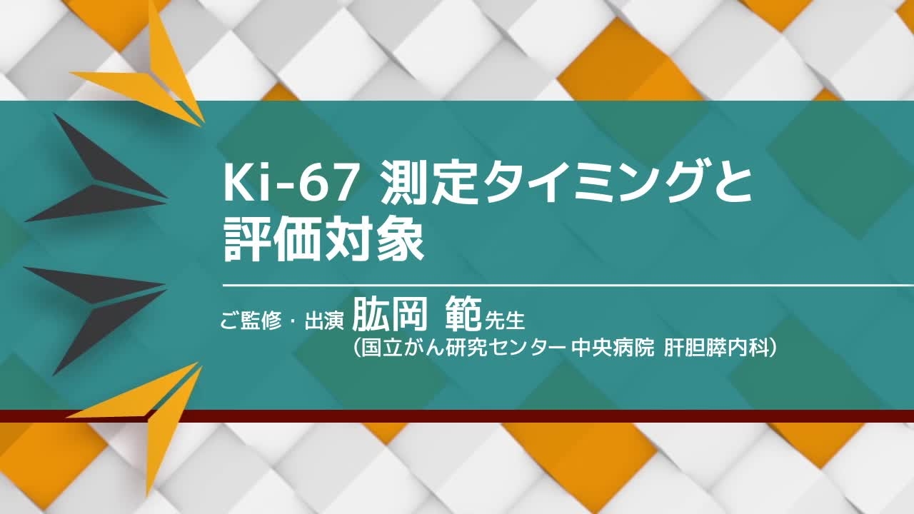 Ki-67 測定タイミングと評価対象