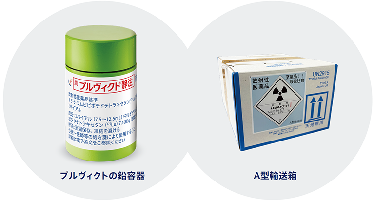 プルヴィクトの鉛容器/A型輸送箱